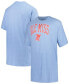 Фото #1 товара Men's Powder Blue Ole Miss Rebels Big Tall Arch Over Logo T-Shirt