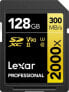 Lexar Professional 2000x GOLD 128GB SDXC 300mb/s