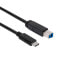 Фото #2 товара Club 3D USB 3.1 Gen2 Type-C to Type-B Cable Male/Male - 1 M./ 3.3 Ft. - 1 m - USB 3.1 Gen2 Type C - USB B - Black