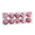 Фото #1 товара Ёлочные шарики Розовый Позолоченный Polyfoam Ткань 6 x 6 x 6 cm (10 штук)