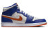 Jordan Air Jordan 1 Mid "Knicks" 防滑耐磨 中帮 复古篮球鞋 男女同款 蓝色 / Кроссовки Jordan Air Jordan 1 Mid "Knicks" FD1029-400 41 - фото #2