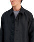 ფოტო #3 პროდუქტის Men's Relaxed-Fit Black Coat