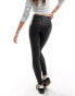 Vero Moda skinny coated jeans in black