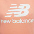Футболка с коротким рукавом женская New Balance Essentials Stacked Розовый