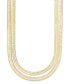 Фото #1 товара On 34th gold-Tone 2-Row Chain Necklace, 16" to 17" + 2" extender, Created for Macy's