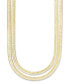 Gold-Tone 2-Row Chain Necklace, 16" to 17" + 2" extender, Created for Macy's