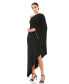 ფოტო #1 პროდუქტის Women's One Shoulder Asymmetrical Hem Flowy Dress