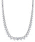 ფოტო #1 პროდუქტის Lab Grown Diamond Graduated 16-1/2" Collar Necklace (15 ct. t.w.) in 14K White Gold or 14k Yellow Gold