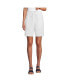 Women's High Rise Drawstring A-line 10" Linen Shorts