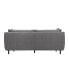 Serenity 79" Polyester with Metal Legs Sofa