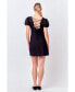 Фото #3 товара Women's Mini Dress with Strappy Back Detail
