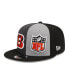 Фото #3 товара Men's Black, Gray Cincinnati Bengals 2023 Sideline 9FIFTY Snapback Hat