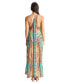 Women's Maxi Boho Art T back Dress with pockets