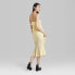 Фото #2 товара Women's Ruffle Midi Dress - Wild Fable Yellow XXS