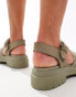 Фото #4 товара Timberland london vibe cross strap sandals in stone full grain leather