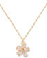 ფოტო #1 პროდუქტის Gold-Tone Paradise Flower Mini Pendant Necklace, 16" + 3" extender