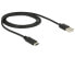 Delock 83600 - 1 m - USB C - USB A - USB 2.0 - Male/Male - Black