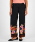 Petite Pull-On Floral Satin Pants, Created for Macy's