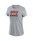 ფოტო #2 პროდუქტის Women's Gray Kansas City Chiefs 2023 NFL Playoffs Iconic T-shirt