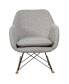 Rocking Chair Fabric Rocker Upholstered Single Sofa Chair