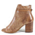 Фото #5 товара Diba True Low Tide Leather Round Toe Block Heels Pumps Womens Brown Dress Casual