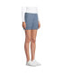 Фото #3 товара Women's Mid Rise Elastic Waist Pull On 7" Chino Shorts