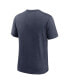Фото #2 товара Men's Heather Navy Washington Nationals Home Spin Tri-Blend T-shirt