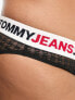 Tommy Jeans Plus mesh bikini style brief in black