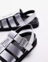 Фото #3 товара Topshop Bea chunky fisherman sandal in silver