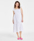 Women's Cotton Smocked Midi Dress, Created for Macy's