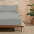 Fitted bottom sheet Decolores Liso Steel 90 x 200 cm Smooth