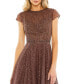 ფოტო #3 პროდუქტის Women's Embellished A Line Dress