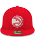 ფოტო #2 პროდუქტის Men's Red Atlanta Hawks Official Team Color 59FIFTY Fitted Hat