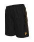 ფოტო #1 პროდუქტის Men's Black Pittsburgh Pirates Big and Tall Mesh Shorts