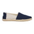 Фото #1 товара TOMS Alpargata Rope Slip On Womens Blue Flats Casual 10016268T