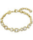 Gold-Tone Mixed Crystal Flex Bracelet