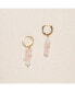 18K Gold Plated Freshwater Pearls with Rose Quartz Mismatch Style - Manifesting it! Earrings For Women