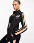 Фото #2 товара EA7 zip thru fitted sweatshirt in black