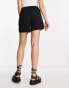 Фото #4 товара Noisy May elasticated waist shorts co-ord in black