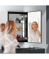 Фото #6 товара Зеркало с подсветкой настенное Simplie Fun 60x30 дюймов двустворчатое встроенное.