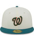 Фото #4 товара Men's Cream Washington Nationals Chrome Evergreen 59FIFTY Fitted Hat