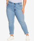 Фото #1 товара Plus Size Stretch Girlfriend Tall Length Jean