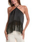 Фото #1 товара Bcbgmaxazria Fringe Top Women's Black Xxs