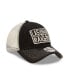 Фото #3 товара Men's Black and Natural Las Vegas Raiders Devoted Trucker 9TWENTY Snapback Hat