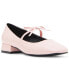 Фото #1 товара Egret Block-Heel Mary-Jane Bow Ballet Flats