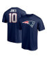Фото #1 товара Men's Mac Jones Navy New England Patriots Player Icon T-shirt