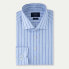 HACKETT Cotton Linen Stripe long sleeve shirt