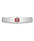 ფოტო #1 პროდუქტის Sterling Silver Rhodium-plated Medical ID Plate Bracelet