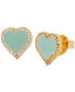 ფოტო #1 პროდუქტის Heart Stud Earrings