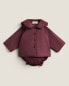 Quilted poplin baby jacket